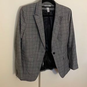 H&M Glen plaid large blazer